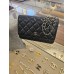 Chanel bag WOC lambskin silver