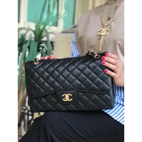 Chanel Large gold caviar 