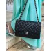 Chanel lambskin L silver