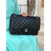 Chanel lambskin L silver