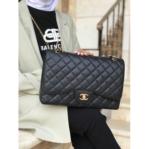 Chanel classic caviar jumpo
