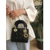 Lady Dior small gold strap